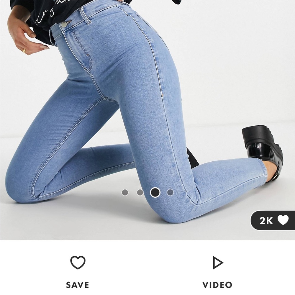 Topshop Joni Jeans Sz 25L32